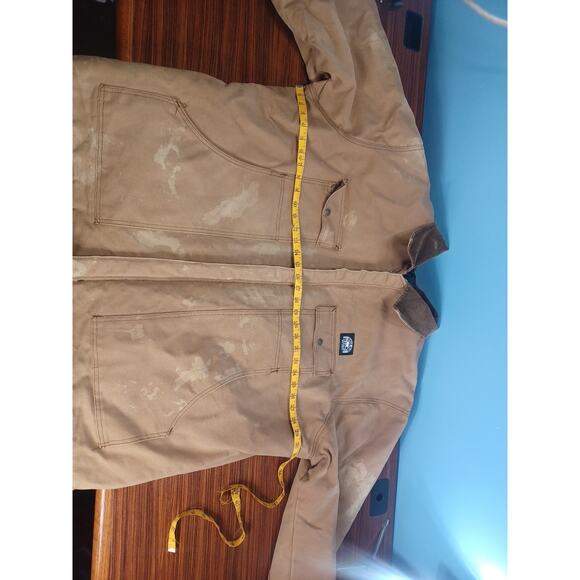 VTG Polar King Duck Canvas Work Jacket Brown Quilted Talon Zip USA Faded 3XL - Picture 10 of 16